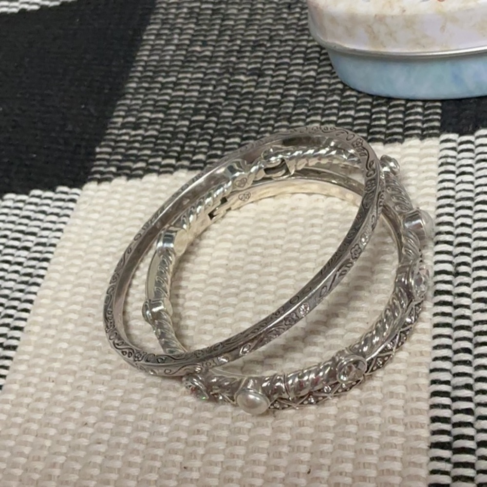 Brighton Euc Triple 3 Piece Stack Silver Matching… - image 6